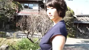 Asian girl with really big boobs is not shy to flaunt them