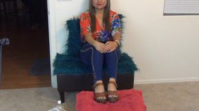 Blue Wears A Size 8 Shoe