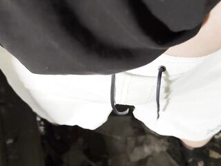 Village girl masturbates riskily in a hut fully clothed so that no one catches her - IkaSmokS