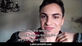 Young Amateur Gay Spanish Latino Twink Stranger Paid To Fuck And Blow Straight Guy POV