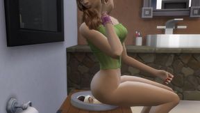 ELISA — She Finds a Sub Stuck in Her Toilet Box — and She's Full of Gas