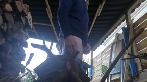 Hot Guy Caught Jerking in a Barn