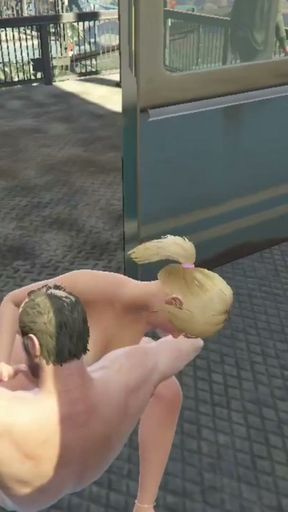 Tracey have sex with her Sugar daddy Trevor in cable car   Clip 2