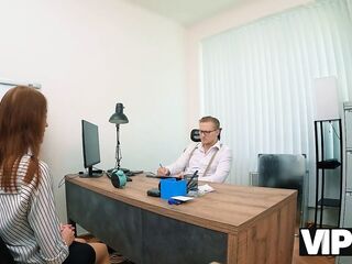 VIP4K. Banging in all the poses in the office. Sexy sex with Olivia Westsun