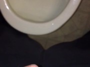 FTM Transgender - First Time using a Stand to Pee hollow silicone packer device just to demonstrate