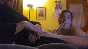 Savage blowjob on webcam