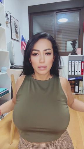 Hot wife latina milf shows off her curves in a sultry solo