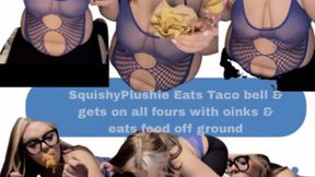 Nerdy Fat girl Becomes a Total Oinking Pig!