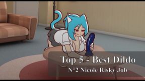 top 5 - best dildo masturbation in video games compilation ep.1