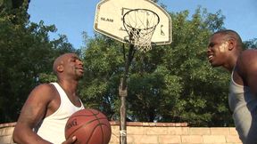 Hot blonde slut with big tits gets pounded by a hard massive black cock