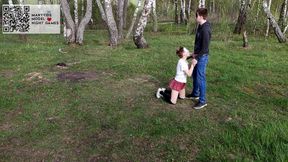 A walk in the woods ended in hard sex