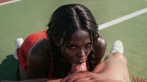 i fucked a young black tennis player on the court, after she lose me in trained match[ai]