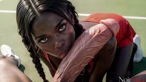 i fucked a young black tennis player on the court, after she lose me in trained match[ai]
