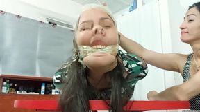 Pantyhose Hogtied Into Pathetic Piggy Girl! (mp4)