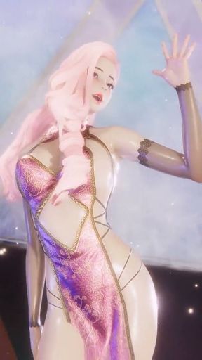 MMD MINNIE - Cherry Sky - Seraphine Sexy Kpop Dance League of Legends Hentai Uncensored 4K 60FPS   Clip 2