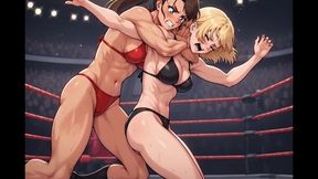 Female Wrestling Confessions #91B: Bikini Submission (Animated)
