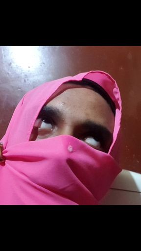 desi hot crossy cum over her hijab