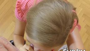 English vixen fucked hard by naughty old man in POV