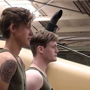 Army recruits Mickey Taylor and Leo Rain fuck Colby Parker