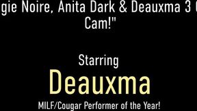 Deauxma Live featuring Anita Dark and Deauxma's threesome dirt