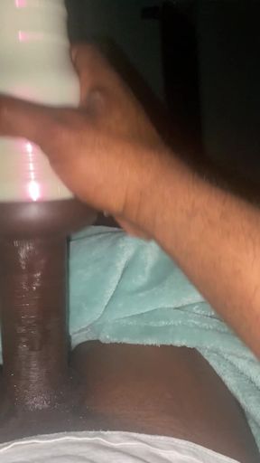 Moving Big Black Dick in Fleshlight