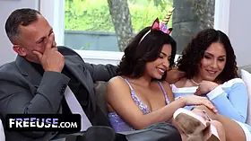 Submissive unicorn hazel heart surrenders to duo Liv Revamped and dorian