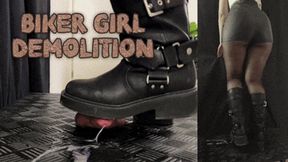 Your Balls and Cock Smashed by Your Biker Girl Friend in Dirty Boots (Double Slave Version) - TamyStarly - Cock Balls Crush Trample, Shoejob, CBT, Trampling, Bootjob, Stomping