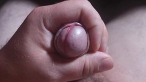 Uncut Cock Close up Masturbation and Cumshot