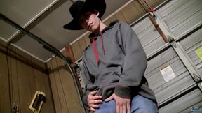 Straight Country Boy Cooper Strokes a Load Out