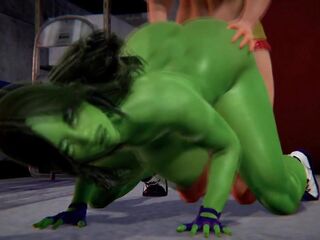 Futa - Anal - Supergirl x she Hulk