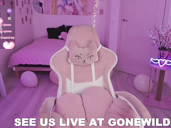 Tattooed E-Girl Glasses Tease in Kawaii Pink pornx Room