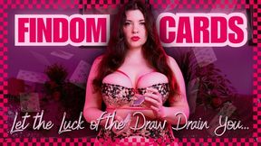 Findom Advent Card Draw 5 My Luck Drains Your Wallet Turning You into My Cash Cow and Pay Piggy