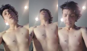 Fucked while roommates are home ride POV transgender quiet moaning small tits tattoo