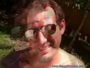 Fooling around outside with amateur couple