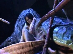Tentacled Monster Takes Care of Girl!