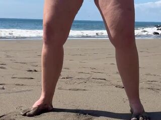 LittleFeet Urinate In The Nudist Beach??