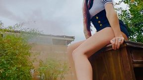 Sexy Pilot Iris Steele Shares Foot Fetish