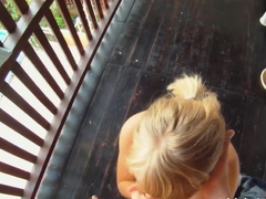 Naked blonde Alice Marshall enjoys a superb rear fuck
