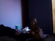 Full House Early Morning Wood Black Handjob Cumshot