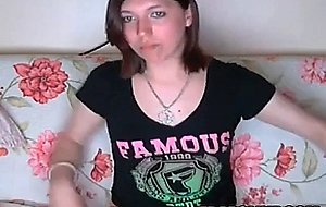 Cute ts plays with her dick