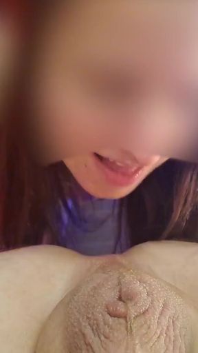 The rimming of my life with a generous tits load by a hot chick in short denim shorts   Clip 1