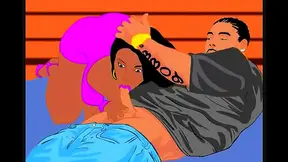 Candace and Giannas Hot Rivalry Ignites in Sensual Anime Strip Showdown