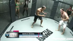 Pussy fucking action inside MMA ring with Mulani Rivera