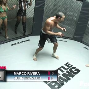 Pussy fucking action inside MMA ring with Mulani Rivera