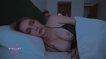 Caught in the Shared Room! Step Daughter Joins as Step Mom Notices - Kisscat & Polly Yangs