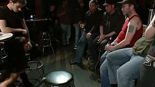 Gia DiMarco Public Bar Gangbang