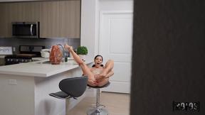 ”What are you doing here Step Sister? Toying her asshole in the KITCHEN!?!”