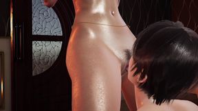 Hot Zala with Big Tits in 3D Hentai - Indulge in Standing Pink Vibrator Masturbation, Sitting Wet Pussy Fingering & Squirt