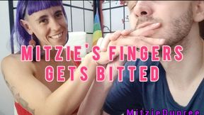Mitzie Dupree - Fingers gets bitted
