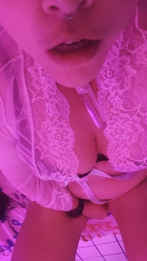 Latina Wife&#039;s Pulsating Pussy After Intense Dildo Solo Play in Lingerie